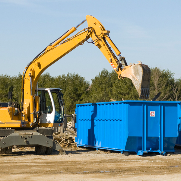 what are the rental fees for a residential dumpster in Cabins West Virginia